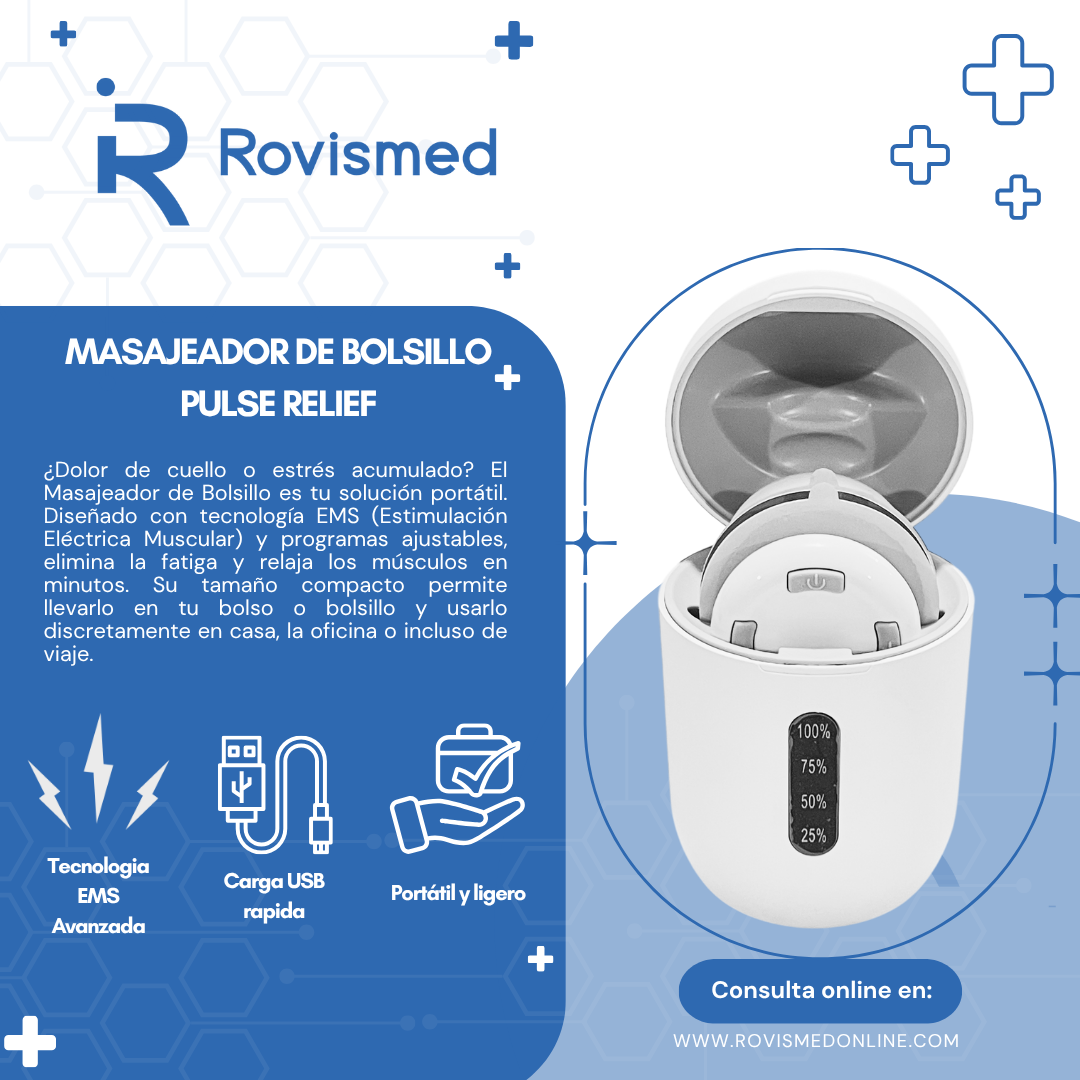 PULSE RELIEF - MASAJEADOR INALAMBRICO PORTATIL