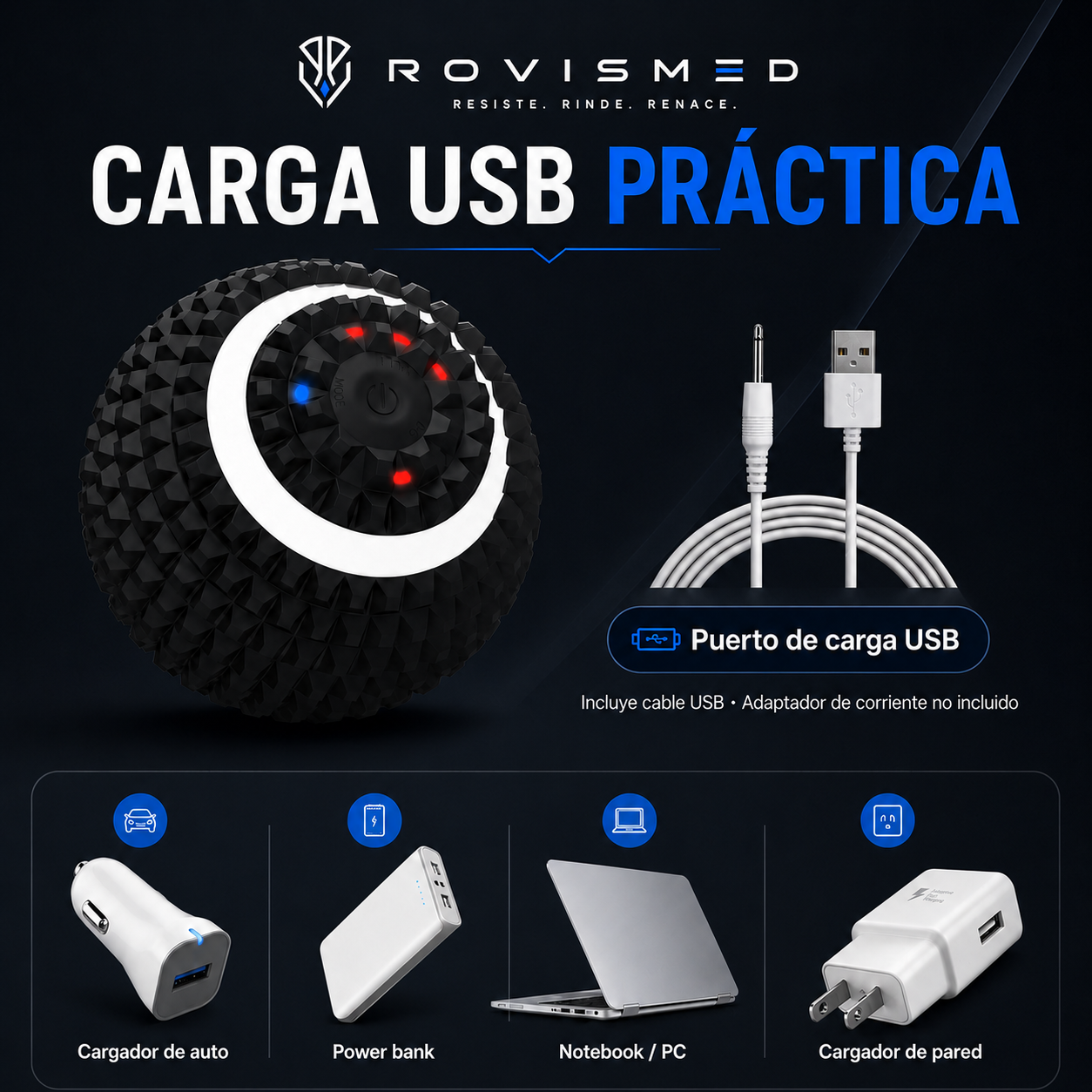 ROVISMED TriggerBall™ | Pelota de Masaje Vibratoria